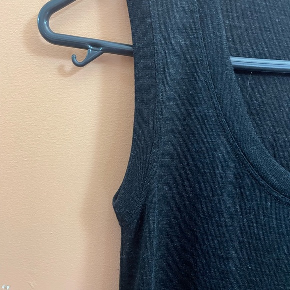 Brunello Cucinelli gray/black wool knit tank dress with tulle skirt, XS - Picture 5 of 7